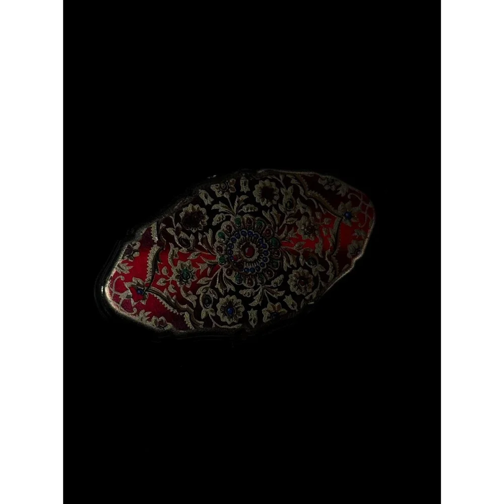 Vintage 1960s Stratton Lipview Lipstick Holder Mirror Floral England